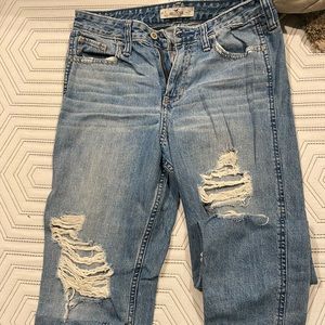 Distressed jeans